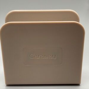 Caraway Magnetic Pot Pan Lid Holder Organizer Storage Divider Beige